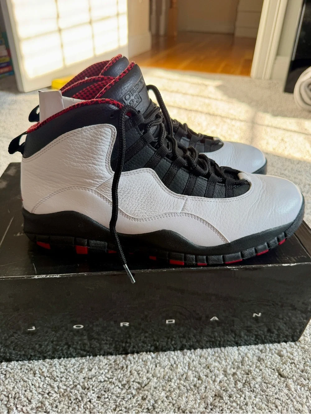 Air Jordan Retro 10 White/Black/Red